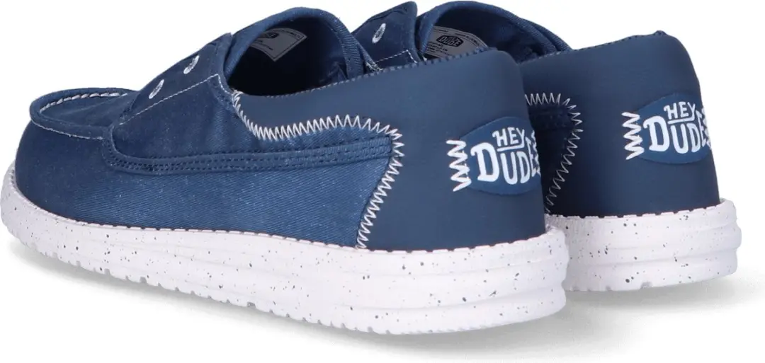 HEYDUDE Wally Cru Stretch Canvas Loafers Ensign Blue - Maat 43 - afbeelding 5 van 6