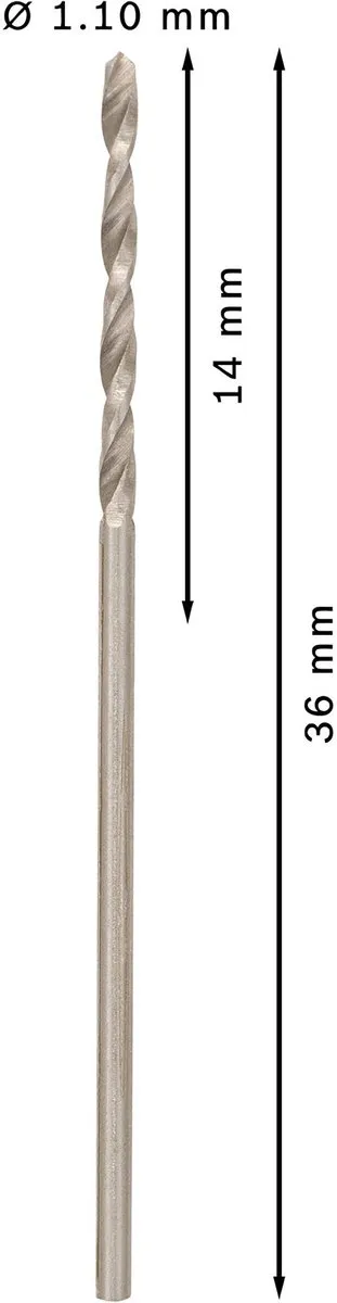 Bosch Professional ST. LINE 1.1mm HSS-G Boor - 10 Stuks