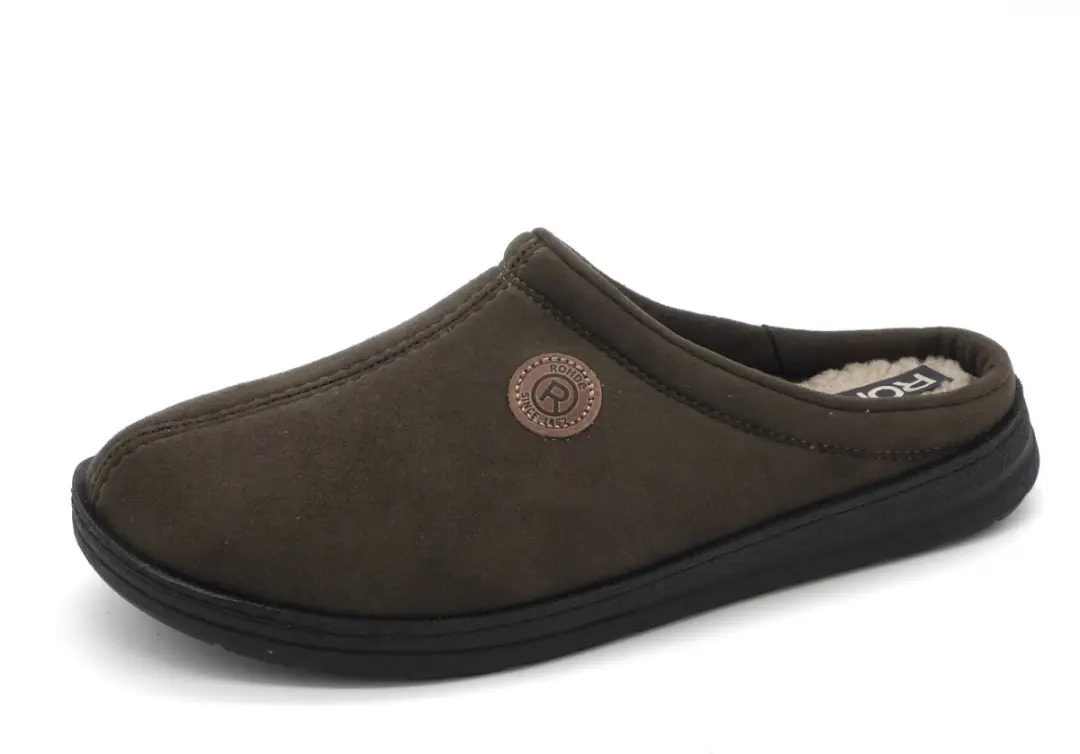 Rohde Heren Pantoffel 7141-61 - Olijfgroen - Maat 46