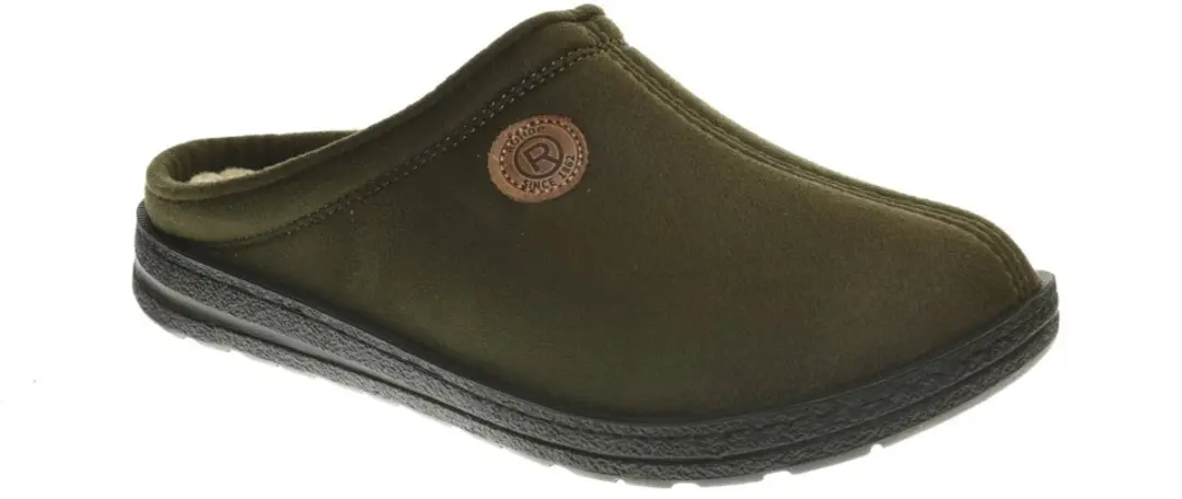 Rohde Heren Pantoffel 7141-61 - Olijfgroen - Maat 46