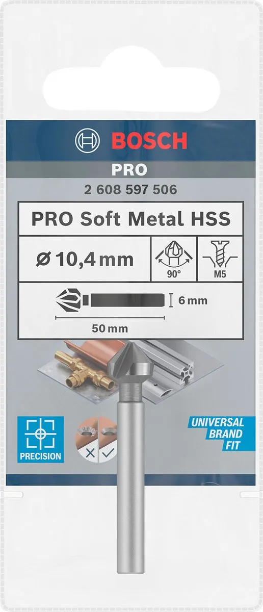 Bosch Professional Verzinkboor 10.4mm - Hout - MPN 2608597506