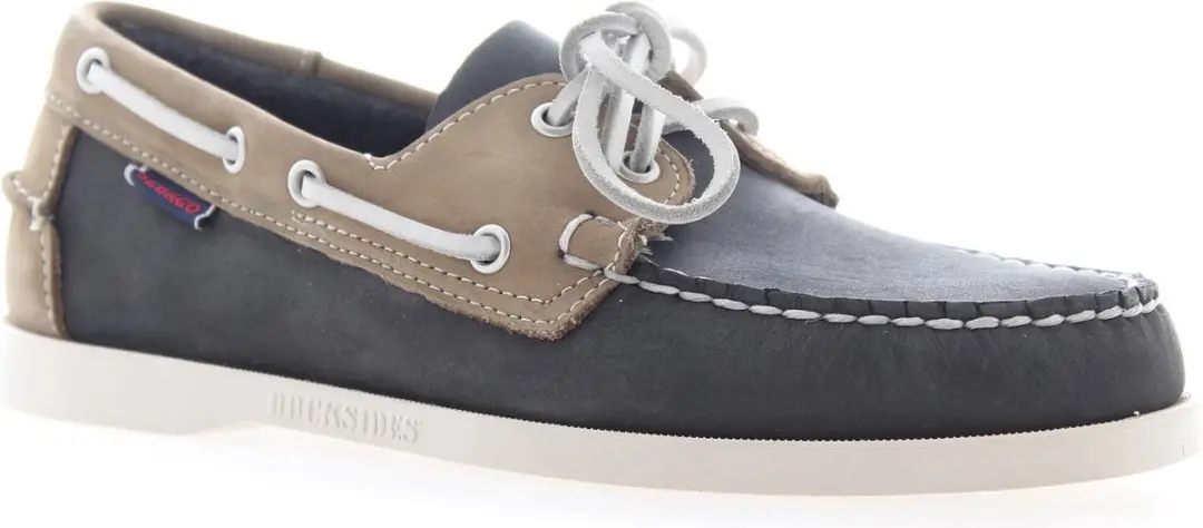Sebago Bootschoenen Docksides Portland Navy Beige