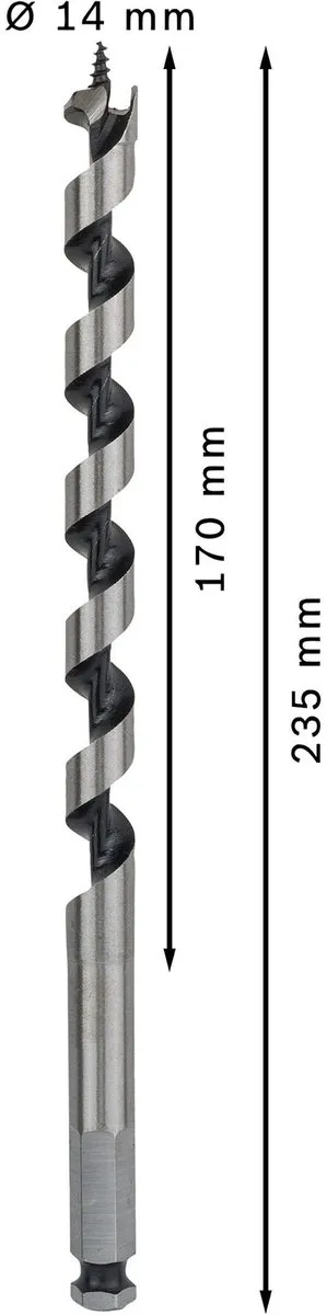 Bosch Professional Slangenboor 14x235mm Hout - afbeelding 6 van 6