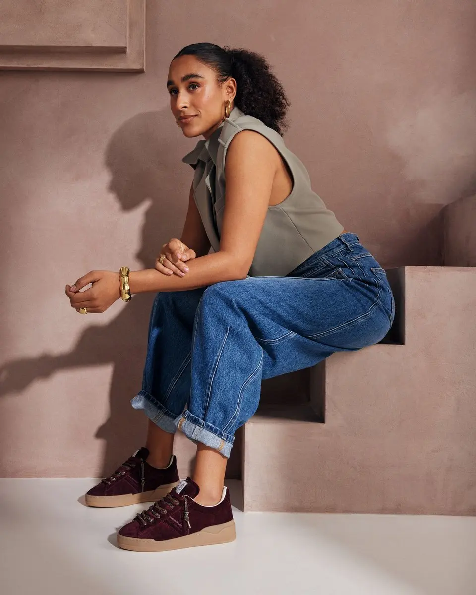VIA VAI Sam Kyli Sneakers - Dames - 39 - Bordeaux - afbeelding 3 van 6