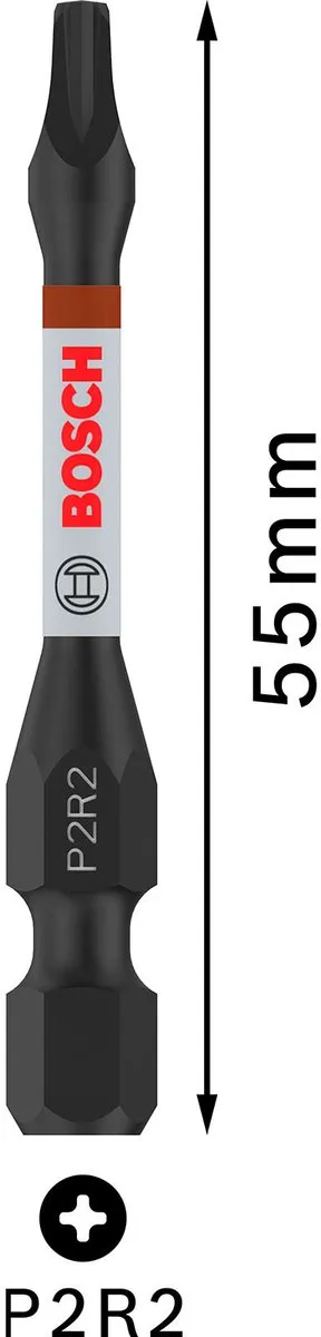 Bosch Professional P2R2 Slagbit 55mm - 5-delig