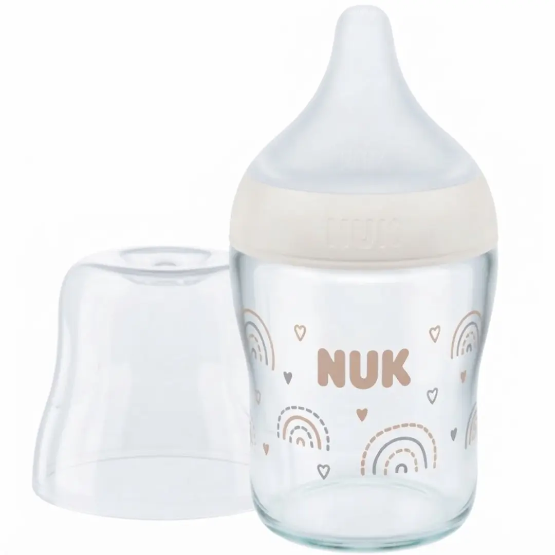 NUK Glazen Babyfles 120ml met Temperatuurindicator
