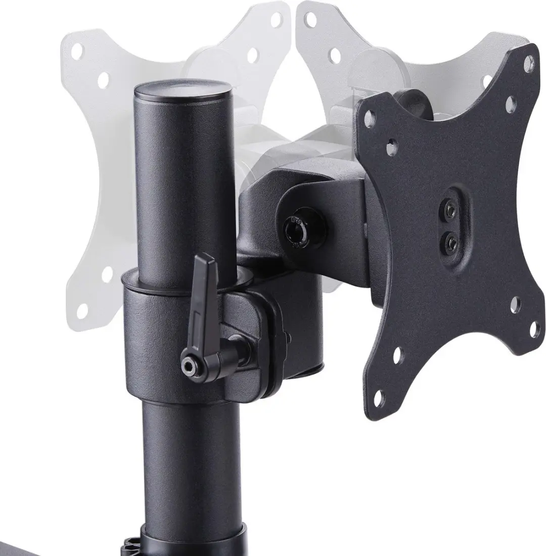 Startech 3MP2AG-MONITOR-ARM Triple Monitorarm - 3x 27" - Zwart - afbeelding 3 van 6