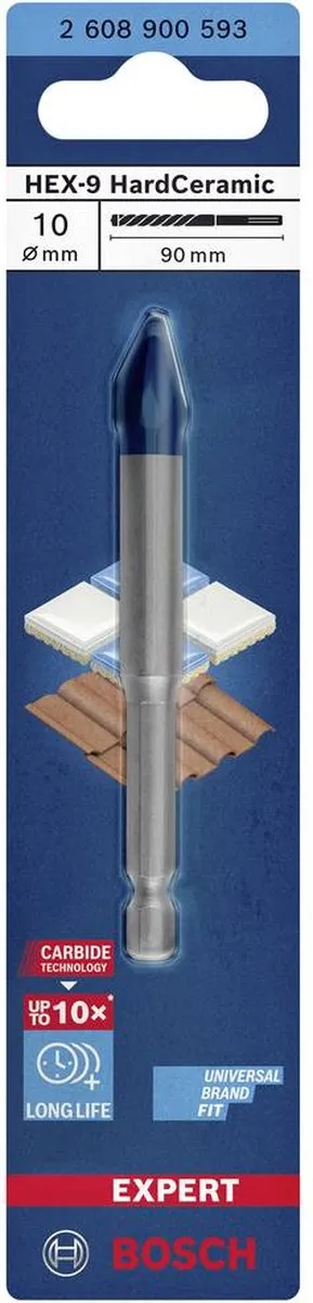 Bosch Professional Expert HEX-9 Hardkeramische Boor 10x90mm