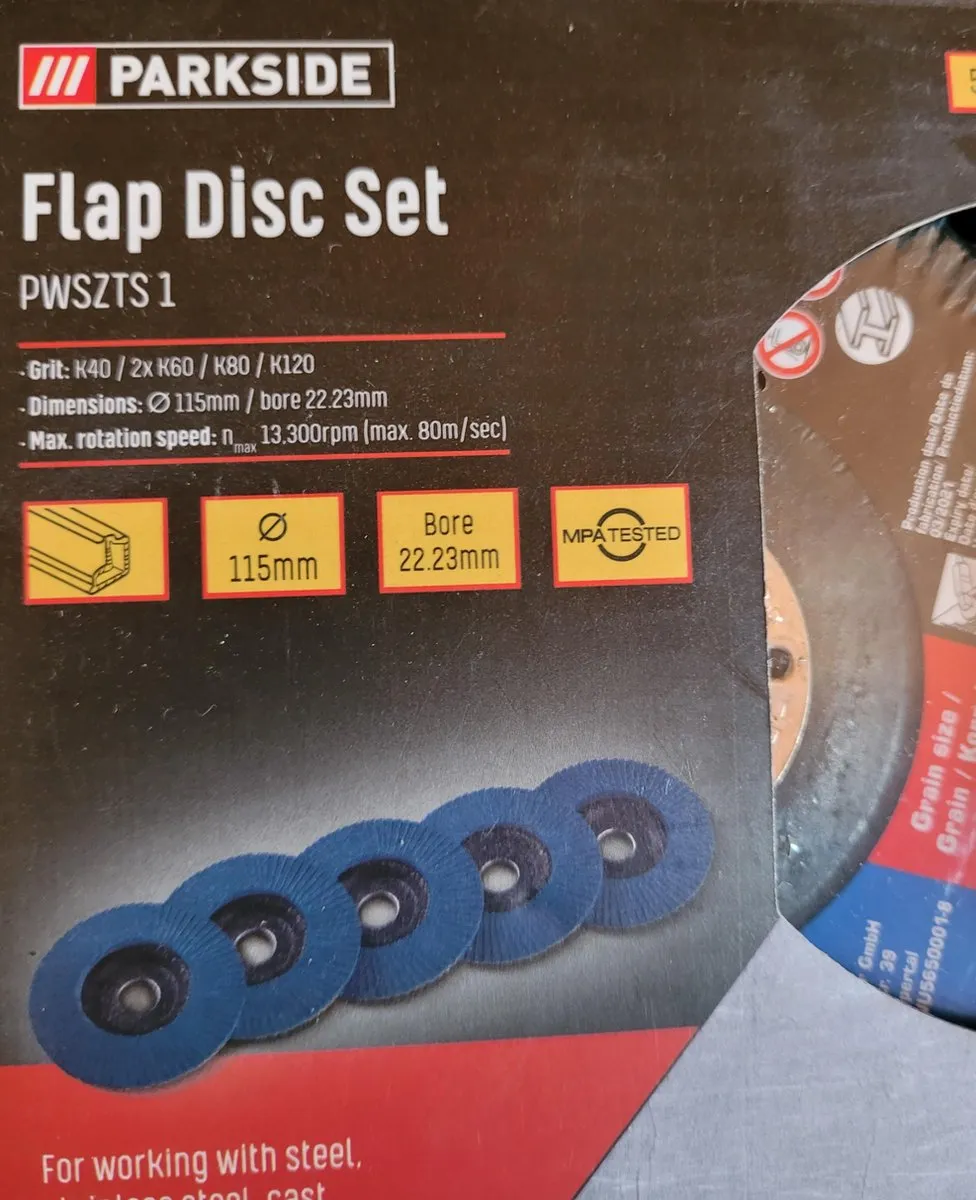 PARKSIDE PWSZS 2 Waaierslijpschijven Set 5 Stuks 115mm