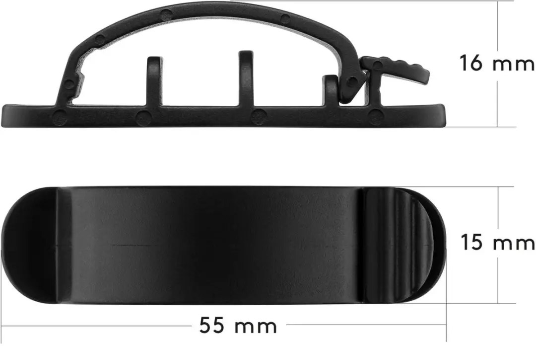Goobay Kabelclips 3-sleuven set - 3 Stuks - Zwart