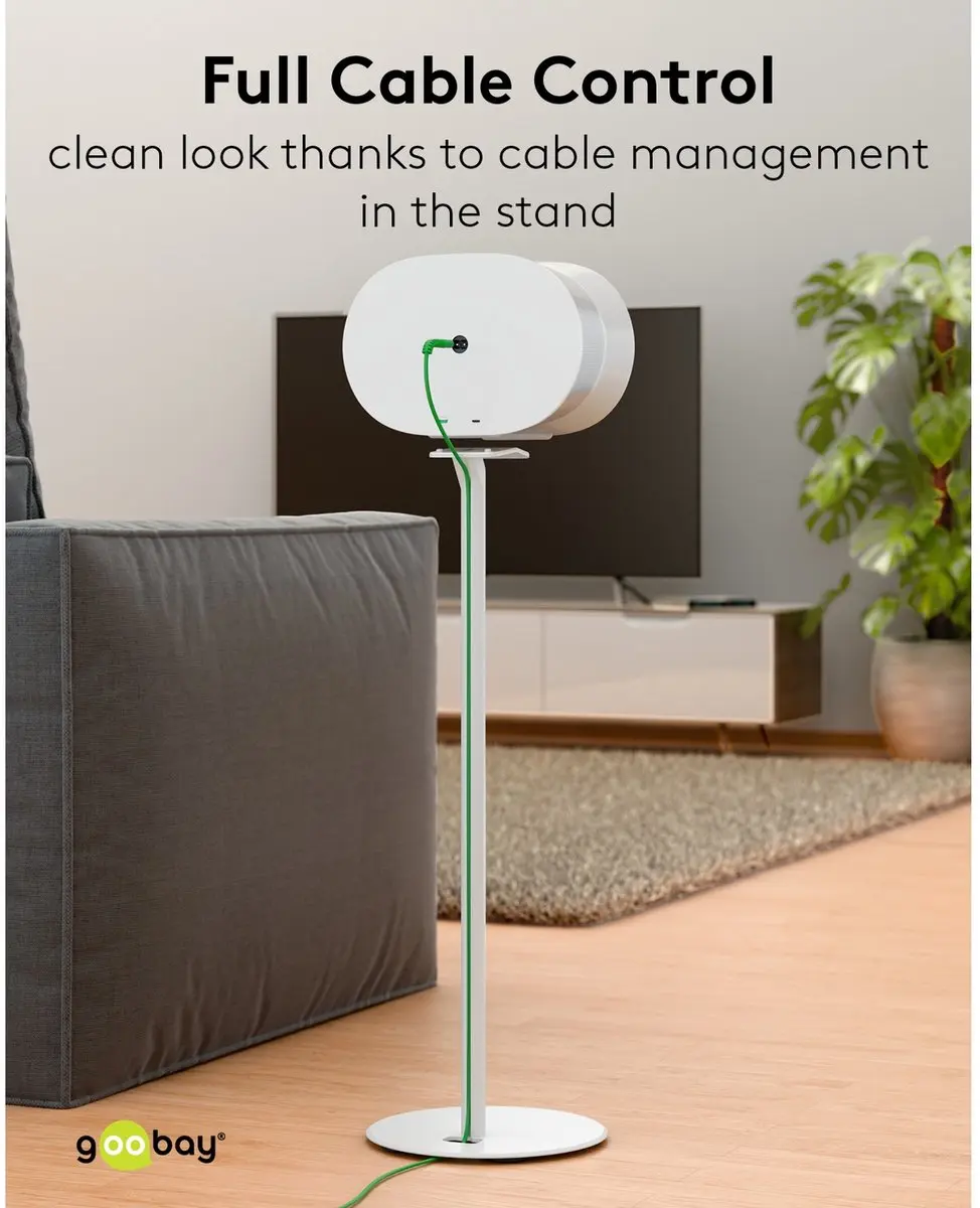 Goobay Modern Era 3 Base Luidsprekerstandaard - wit