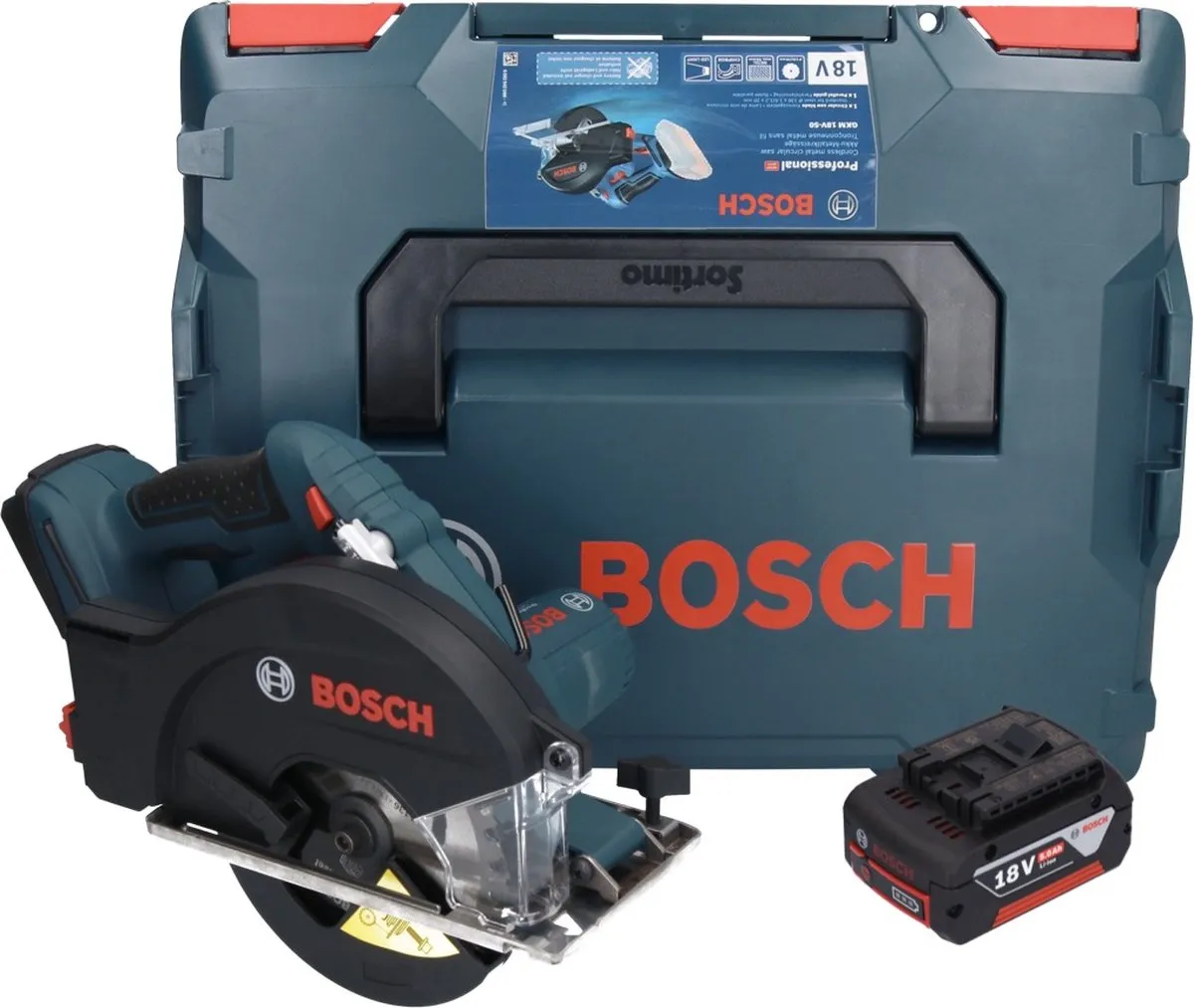 Bosch Professional GKM 18V-50 Metaalcirkelzaag 136mm - 5.0Ah - 1 Stuks