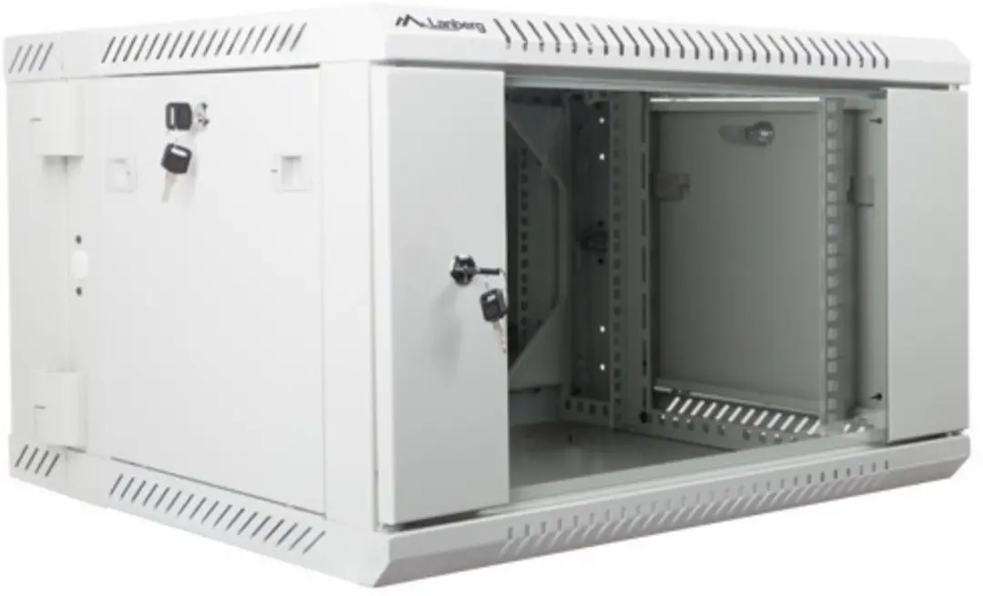 Lanberg WF02-6606-10S Wandrack 19" 6U - 600x600mm Grijs
