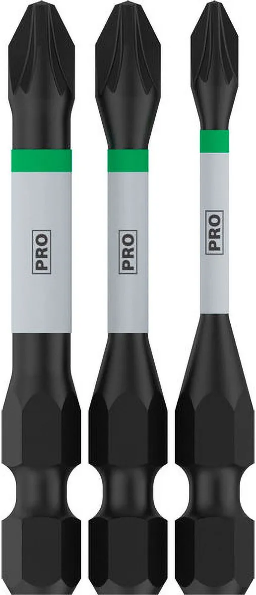 Bosch Professional Pozidriv Slagbits PZ1/PZ2/PZ3 55mm - 3-delig