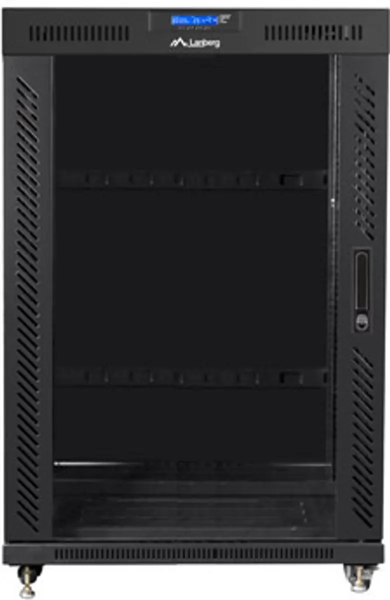 Lanberg FF01-8022-12BL rack 22U Vrijstaande rek Zwart