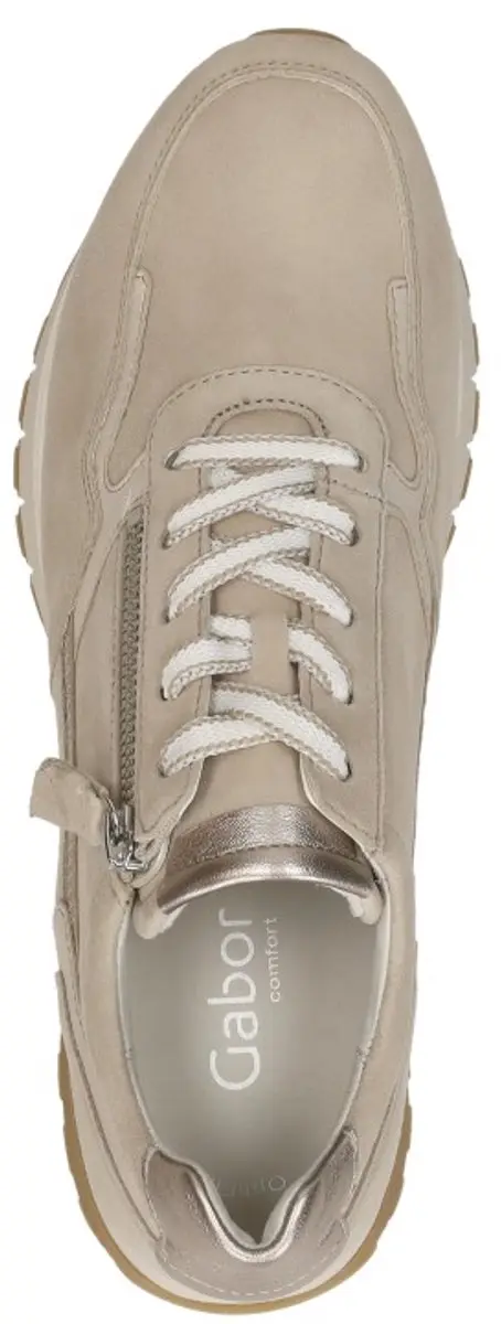 Gabor Dames Sneakers Laag - Beige - 41.5 - afbeelding 6 van 6