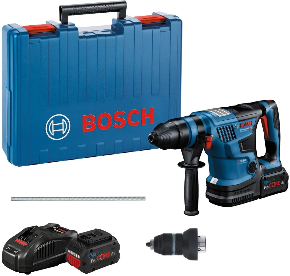 Bosch Professional GBH 18V-34 CF Boorhamer - 2x 8.0Ah Accu - Koffer