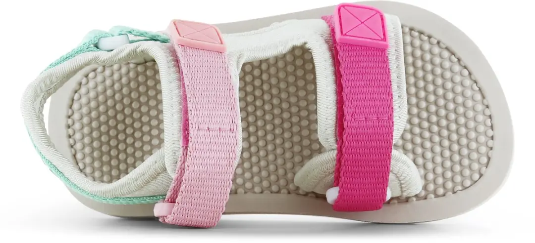 Shoesme Beige Lichtgewicht Sandaal - Sandalen Kind - Meisjes - Beige Pink Green - Spandex - Maat 23 - afbeelding 5 van 6