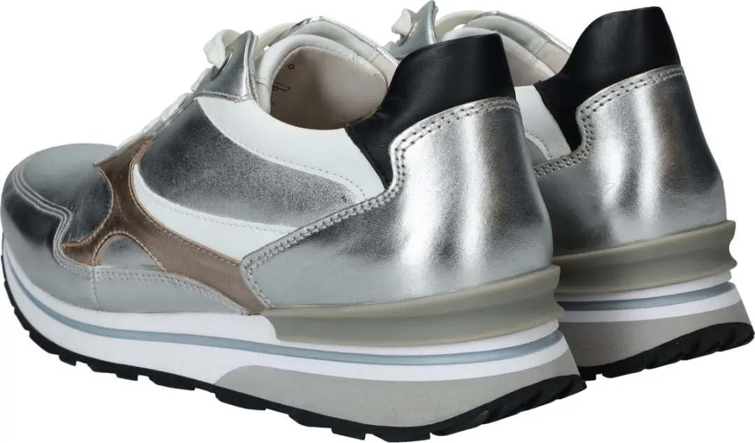 Gabor Hoge Sneakers Dames - Zilver - 43 - afbeelding 6 van 6