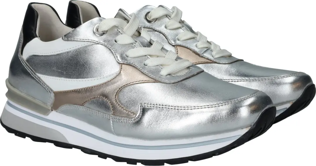 Gabor Hoge Sneakers Dames - Zilver - 43 - afbeelding 3 van 6