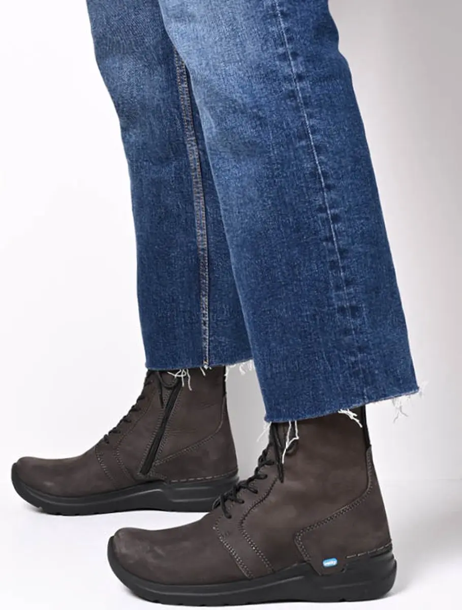 Wolky Viper HV Hoge Veterschoenen - Asfalt Nubuck