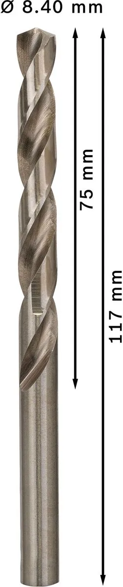 Bosch Professional ST. LINE 8.4mm HSS-G Boor - 5 Stuks