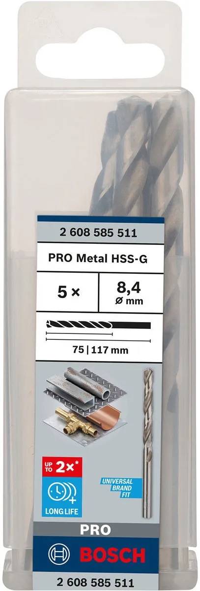 Bosch Professional ST. LINE 8.4mm HSS-G Boor - 5 Stuks - afbeelding 6 van 6