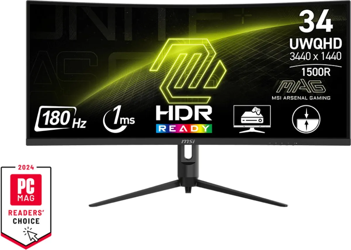 MSI MAG 342CQR E2 Curved Gaming Monitor 34"