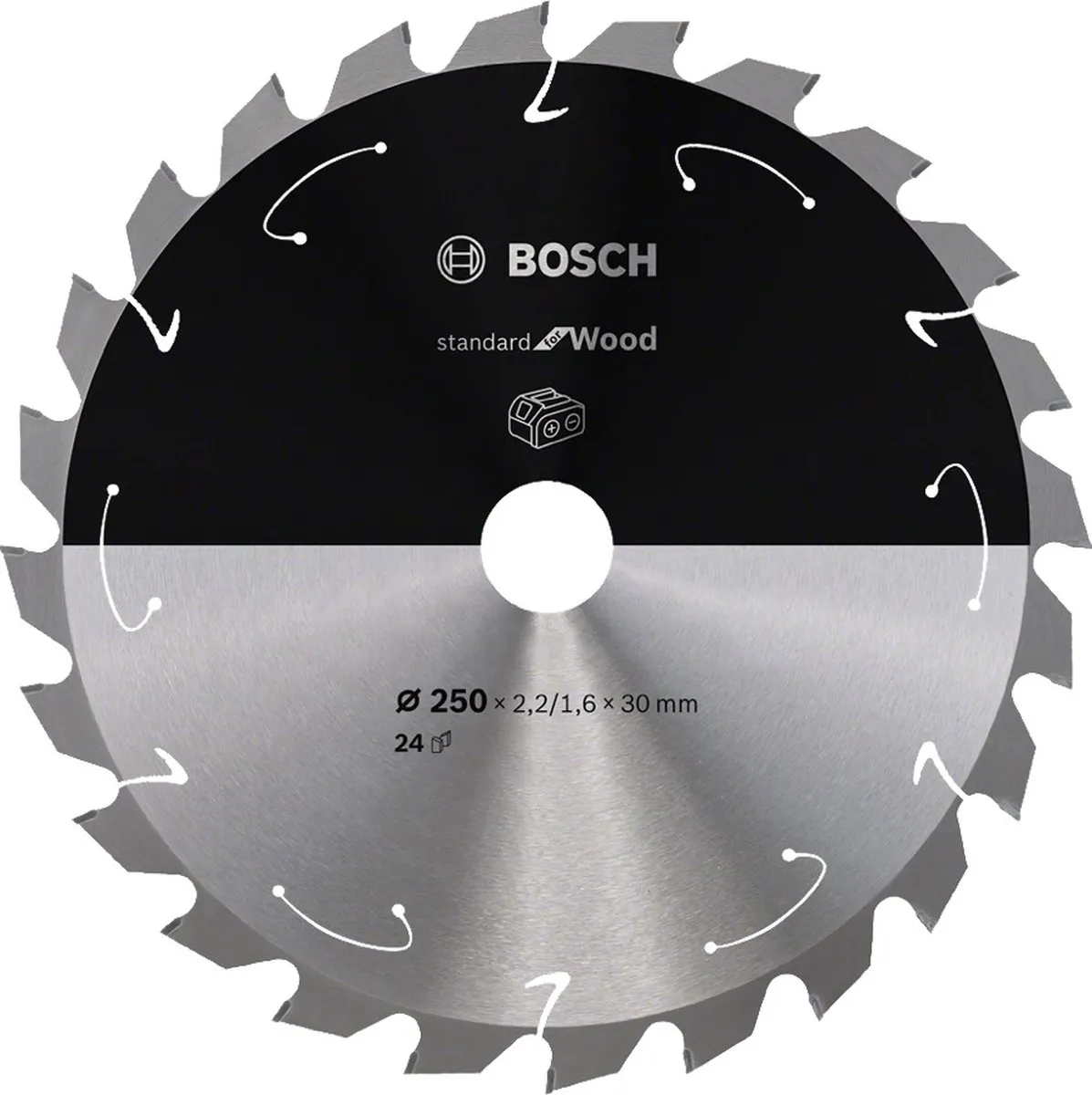 Bosch Professional Standard for Wood Cirkelzaagblad 24 Tanden 250mm
