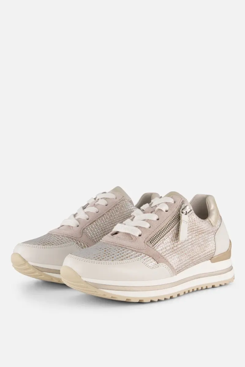 Gabor Sneakers Beige Leer