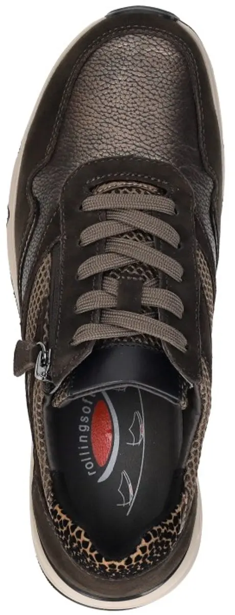 Gabor Rollingsoft Sneakers Brons Leer - Dames - afbeelding 5 van 6