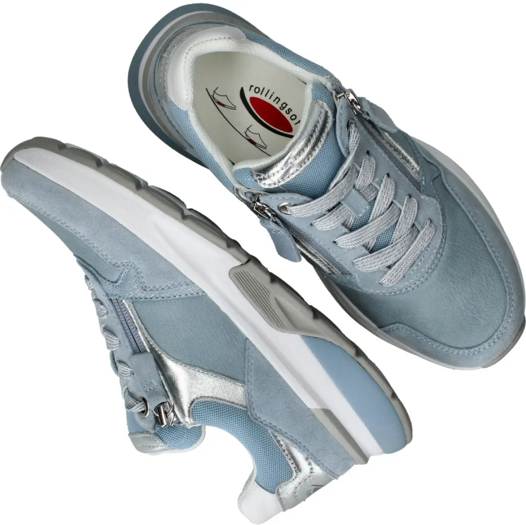 Gabor Rollingsoft Dames Sneakers - Blauw - 38 - afbeelding 6 van 6