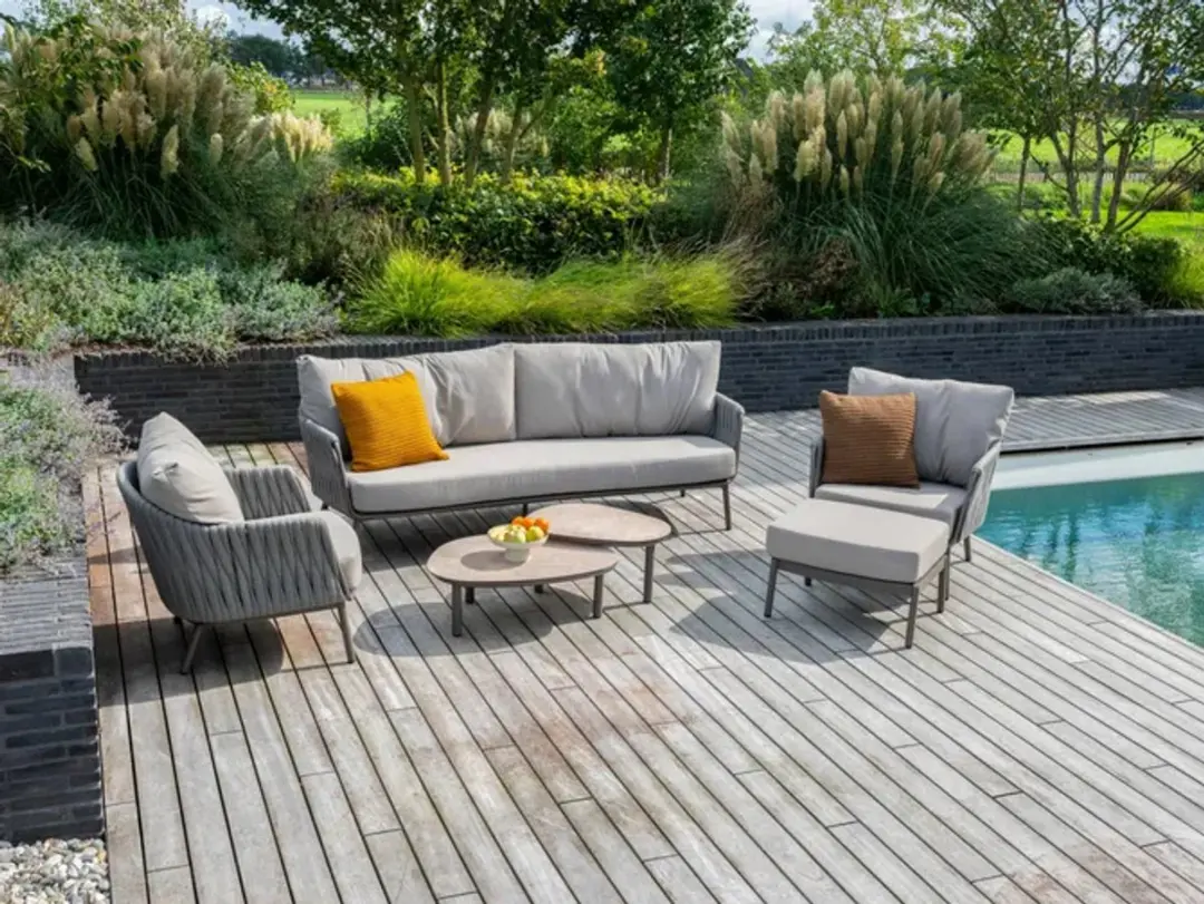 4 Seasons Monroe Loungetafels Terre - Ø65xH32cm & Ø80xH27cm - afbeelding 4 van 6
