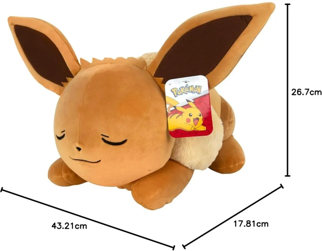 Nintendo Pokémon Knuffel Eevee - 45 cm - Bruin