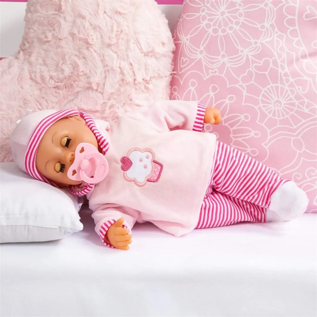 Bayer Design Babypop First Words Baby 38cm - Roze