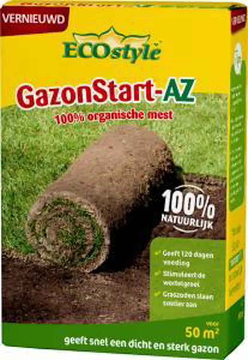 ECOstyle GazonStart AZ Organische Gazonmest 1,6kg - 50m² - afbeelding 2 van 6