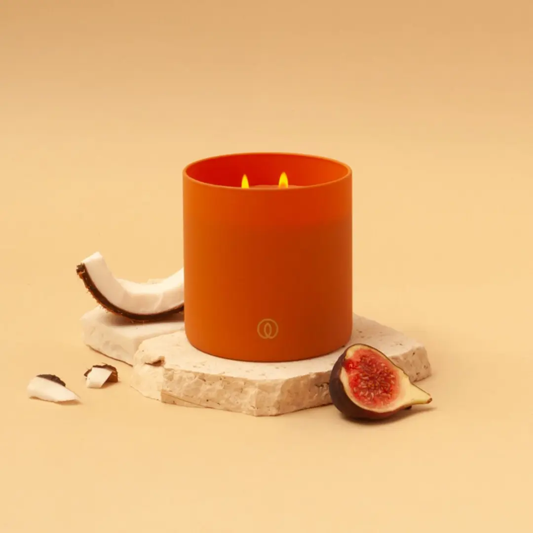 Spaas Glow Geurkaars Kokosmelk & Vijgenblad - 55 uur