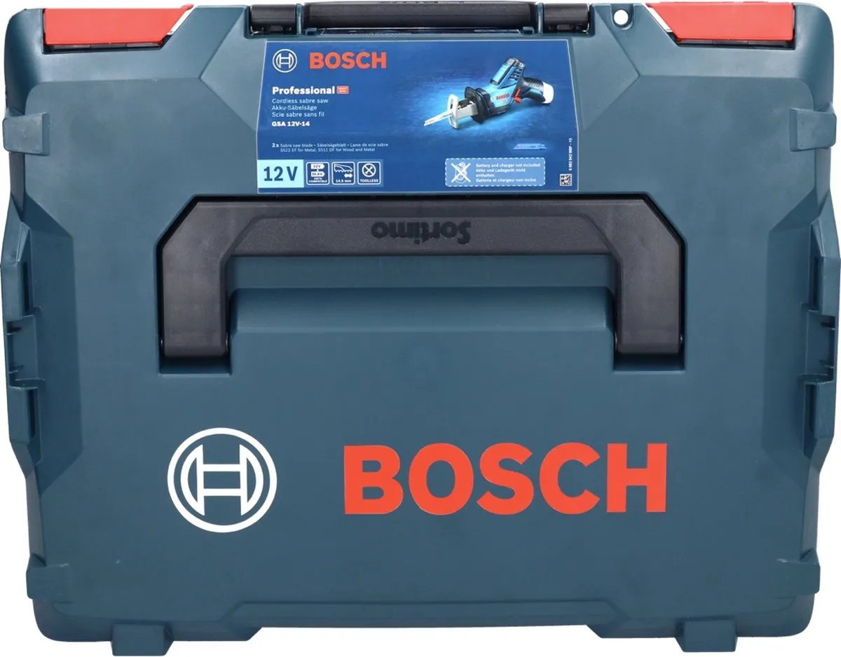 Bosch Professional GSA 12V-14 Reciprozaag - 2x 3000mAh accu
