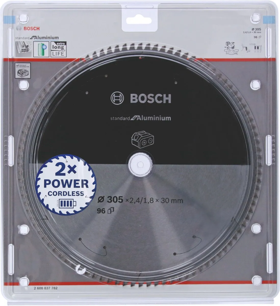Bosch Professional Cirkelzaagblad 305mm 96 Tanden - Aluminium/Hout/Kunststof