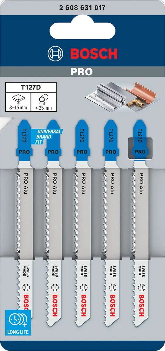 Bosch Professional DECOUPEERZB T127D 5 Metaalzaagbladen - 1 Stuk