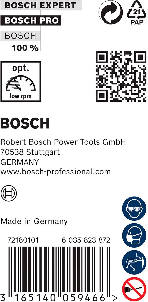 Bosch Professional BEKISTINGSB 18X400 Hout - 8mm - 1 Stuk