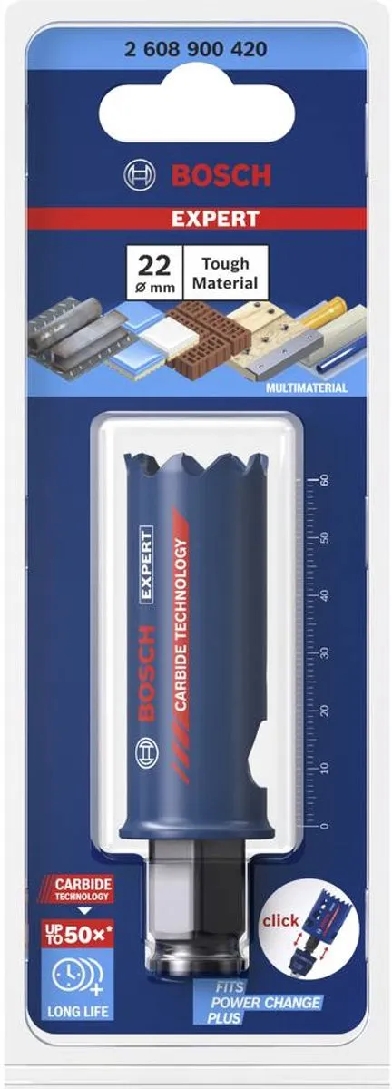 Bosch Professional Expert Tough Gatzaag 22x60mm - Metaal - afbeelding 6 van 6