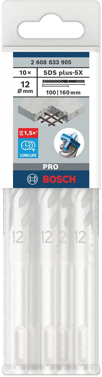 Bosch Professional SDS plus-5X Hamerboor 12x100x160