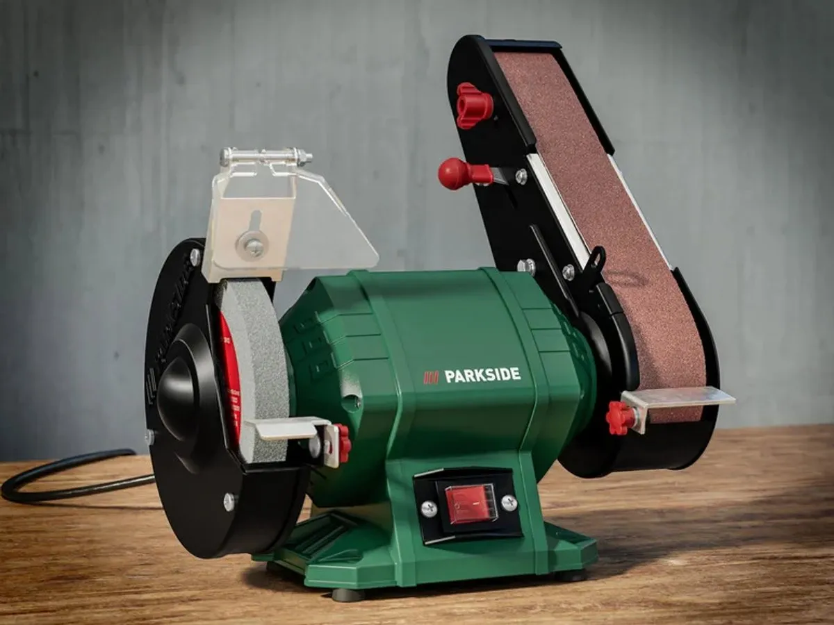 Parkside Staande Bandschuurmachine 240W - 2980 tpm - afbeelding 6 van 6
