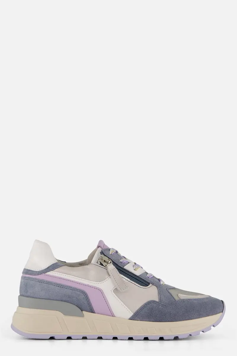 Gabor Dames Sneakers Blauw Suede - Maat 37