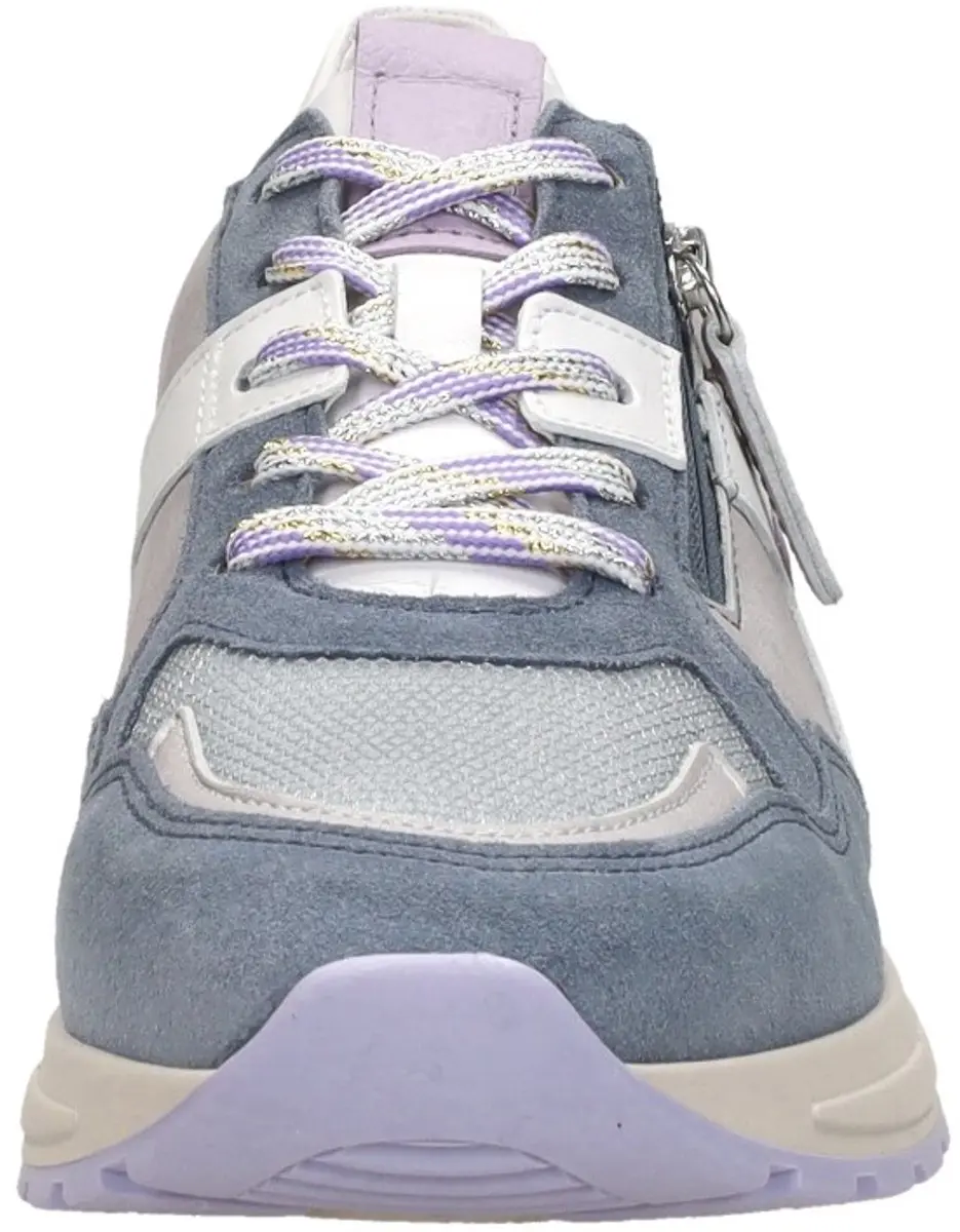Gabor Dames Sneakers Blauw Suede - Maat 37 - afbeelding 3 van 6