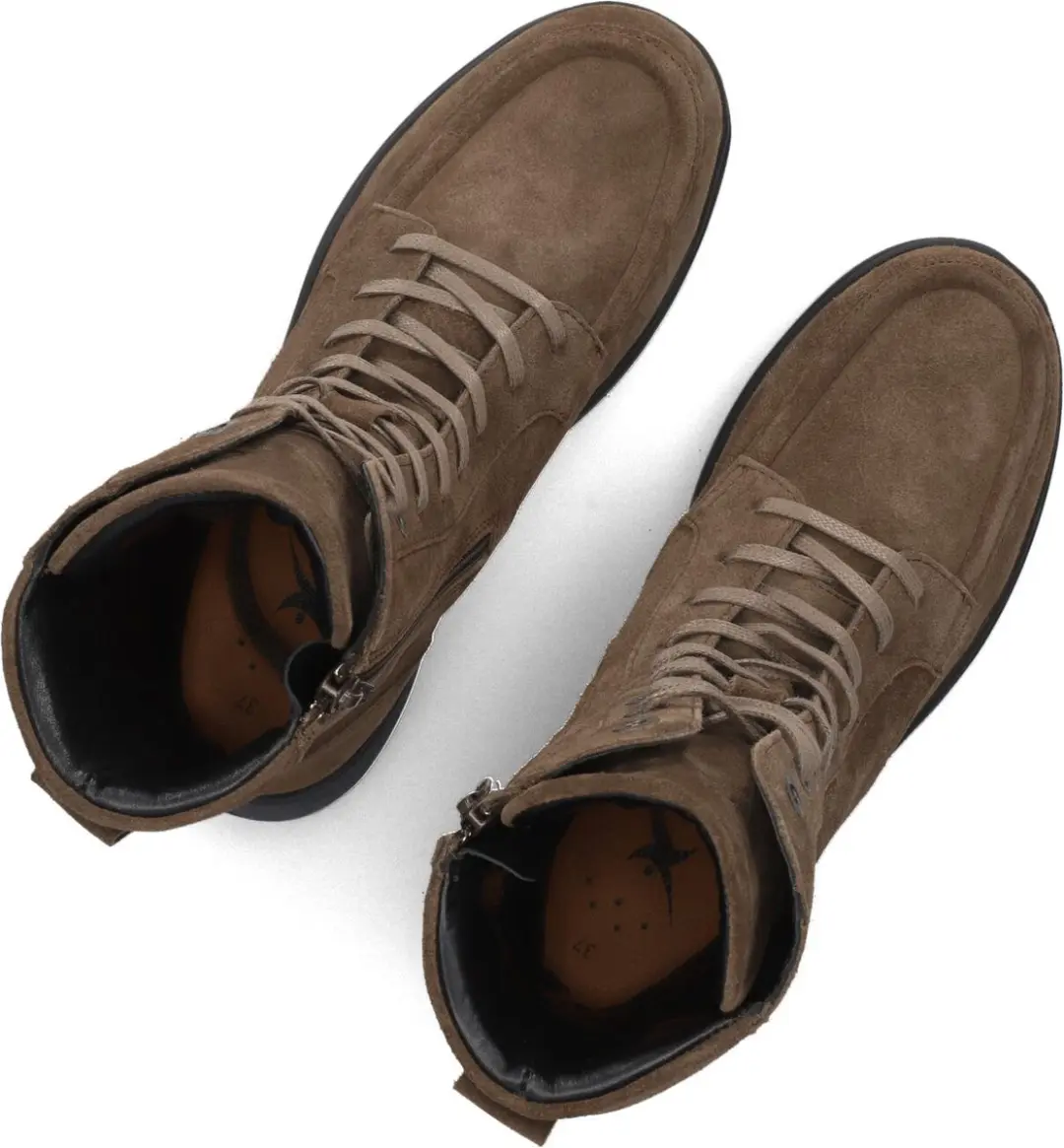 Xsensible 30219.5 Enkellaarsjes Dames - Bruin - Maat 36