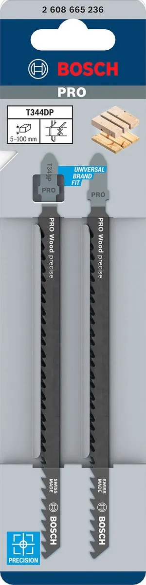 Bosch Professional T344DP Decoupeerzaagbladen 152mm - 2 Stuks