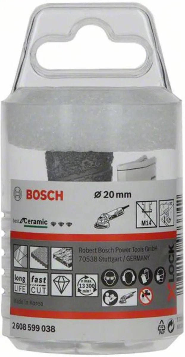 Bosch Professional X-LOCK Diamantdroogboorfrees 20mm