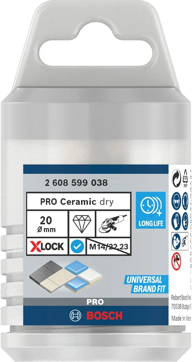 Bosch Professional X-LOCK Diamantdroogboorfrees 20mm